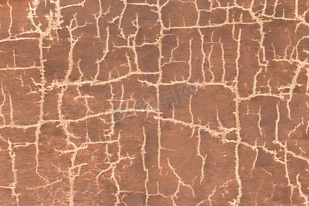 旧裂缝表面棕色裂缝混凝土破墙水泥损坏脏复古背景图案