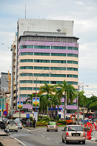 免费建立摄影照片_马来西亚哥打京那巴鲁的首都立面酒店