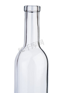 白葡萄酒瓶摄影照片_空的白葡萄酒瓶