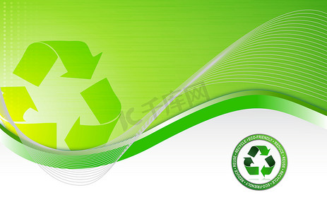 绿色环保回收业务背景。