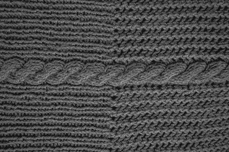 手工编织材料与细节羊毛线。