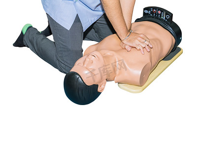 CPR 辅助假人医疗训练与手压心脏