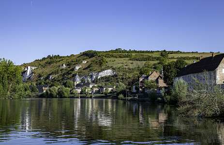 法国风景摄影照片_Les Andelys 公社位于塞纳河畔，上诺曼底