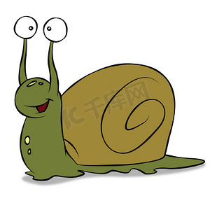卡通蜗牛摄影照片_卡通蜗牛