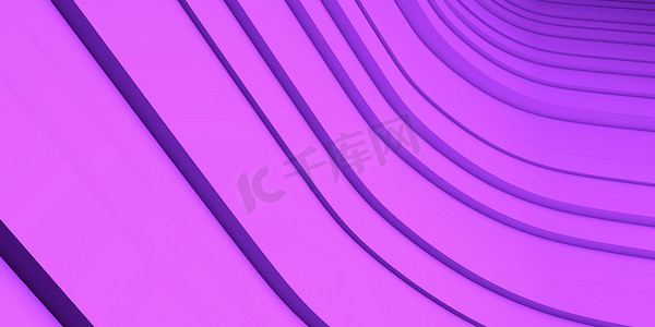 背景动态线条紫色 3d 渲染