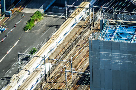 东海道摄影照片_从世界贸易中心大楼看到的东京市（海边顶部）