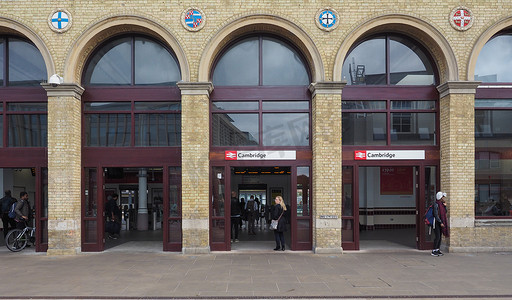 英国剑桥摄影照片_剑桥火车站