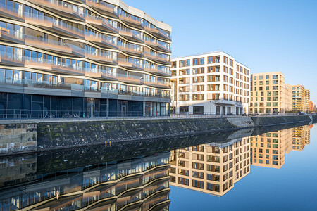 开发区摄影照片_柏林的现代公寓楼