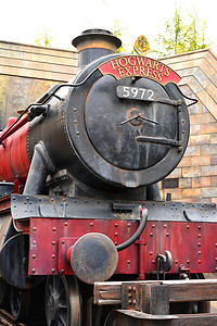 哈利波特外景写真摄影照片_在环球影业 J 的哈利波特主题霍格沃茨特快列车