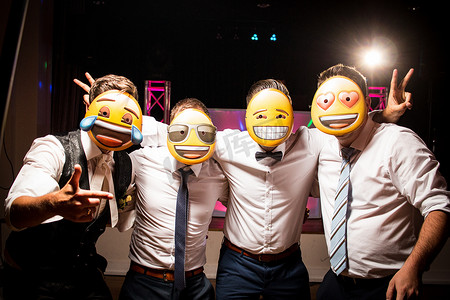 自拍朋友组单身派对男士表情符号面具