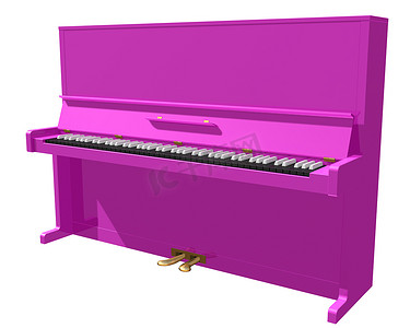 象牙芒果摄影照片_粉色钢琴