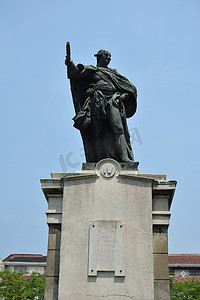马尼拉 Intramuros 罗马广场的 Al Rey D. Carlos IV 纪念碑