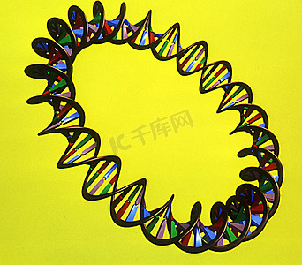 具有螺旋链和碱基对的遗传物质 DNA