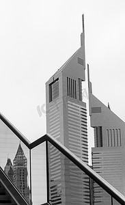 阿联酋迪拜 — 10.04.2021 拍摄了迪拜著名的地标，阿联酋大厦。