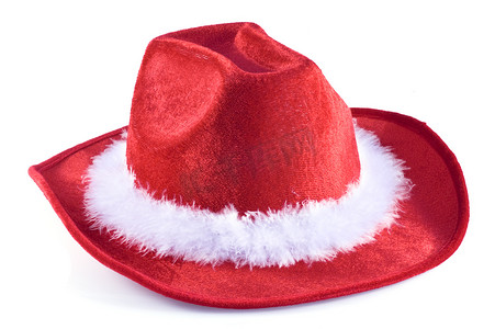 一顶圣诞节牛仔帽。