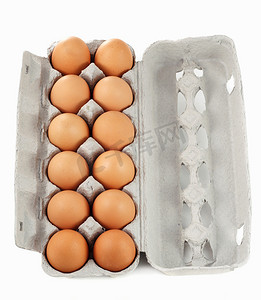 十几个棕色鸡蛋