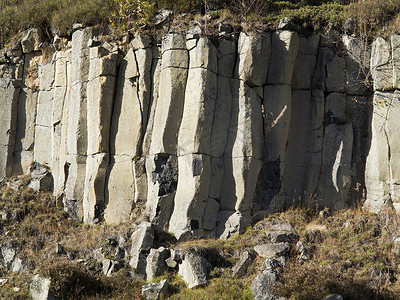 矿石山的老玄武岩采石场
