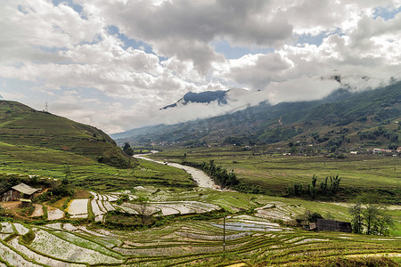 SA PA 的村庄是越南西北部的旅游目的地