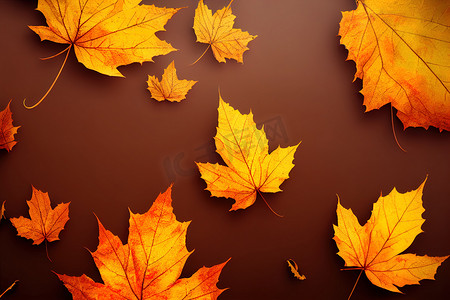 秋季购物海报摄影照片_秋季销售横幅 20% 折扣数量与枫木高质量 2d 插图。