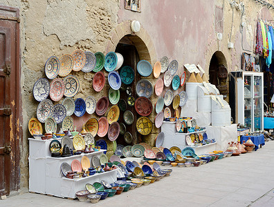 陶器摄影照片_摩洛哥工艺品