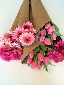 包装鲜花花束