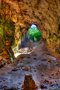 Menorca Cova dels Colombs 鸽子洞穴在 es Mitjorn