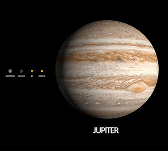 卫摄影照片_木星与卫星