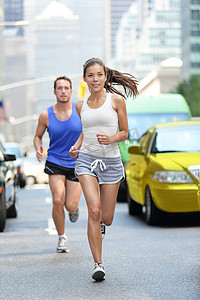 nyc摄影照片_纽约市 NYC 跑步者 - 都市人跑步