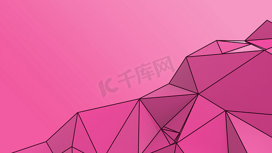 粉红色的抽象现代水晶背景。