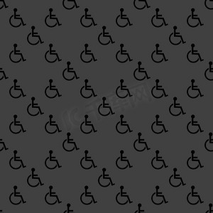 轮椅图标摄影照片_禁用的 web 图标。