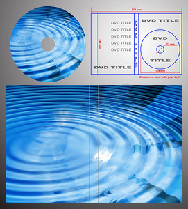 dvd 标签和盒盖的抽象设计模板。