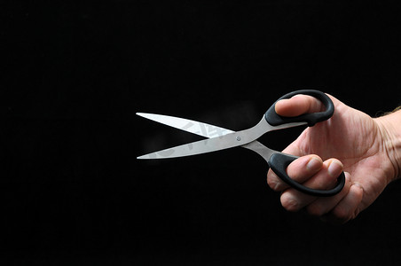 剪刀和一只手