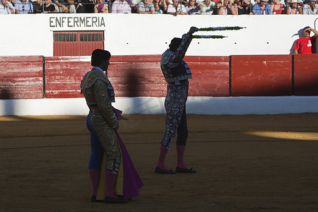 Banderillero 在行动中，西班牙