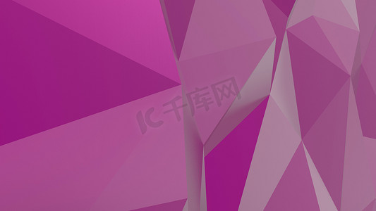 粉红色几何形状三角形抽象现代矢量深浅紫色背景。