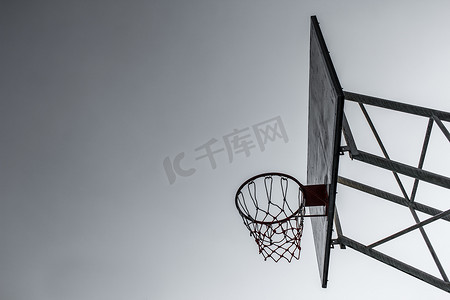 篮球框摄影照片_篮球框