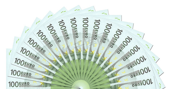 100 欧元纸币半圆模板