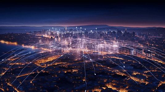 科技城市信号传输通讯