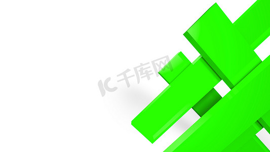 绿色动态背景摄影照片_白色背景上的对角线绿色动态条纹。