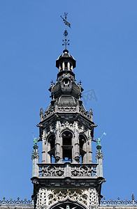 Maison du Roi 在布鲁塞尔大广场的细节。