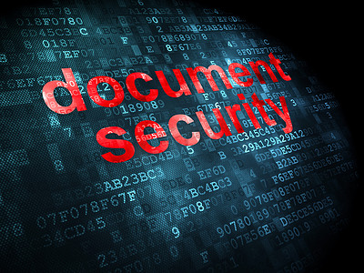 安全文档摄影照片_安全概念：数字背景下的文档安全