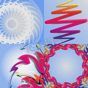 组的抽象彩虹概念背景。