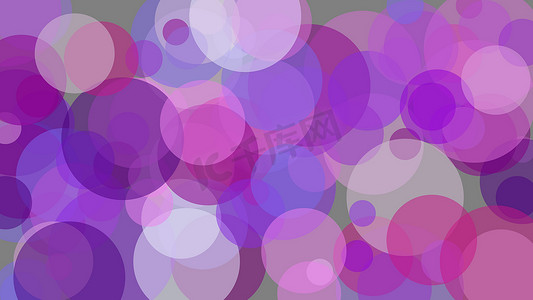 抽象的紫色圆圈插图背景