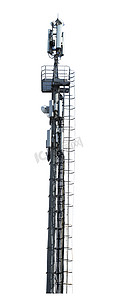 塔信号摄影照片_具有蜂窝式发射机的电信塔