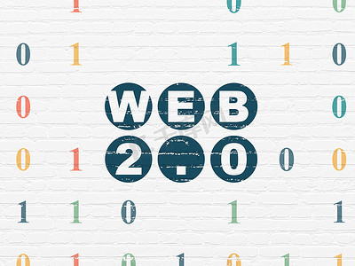 网页设计模板ui界面摄影照片_网页设计理念： Web 2.0 在背景墙上
