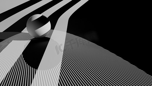海报背景极简摄影照片_极简主义风格的现代黑白抽象。