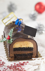 圣诞巧克力尤尔原木蛋糕