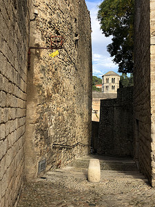 通往 Sant Pere de Galligants 修道院的小巷