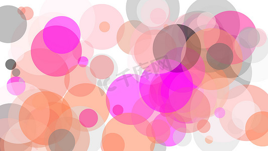 粉色圆摄影照片_抽象粉红色灰色圆圈图背景