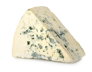 孤立的蓝纹奶酪