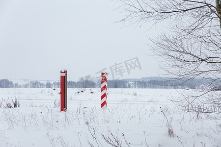 白俄罗斯和波兰边境的界碑